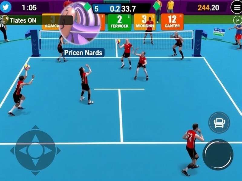 Volley Kings Mumbai Champion controls and interface